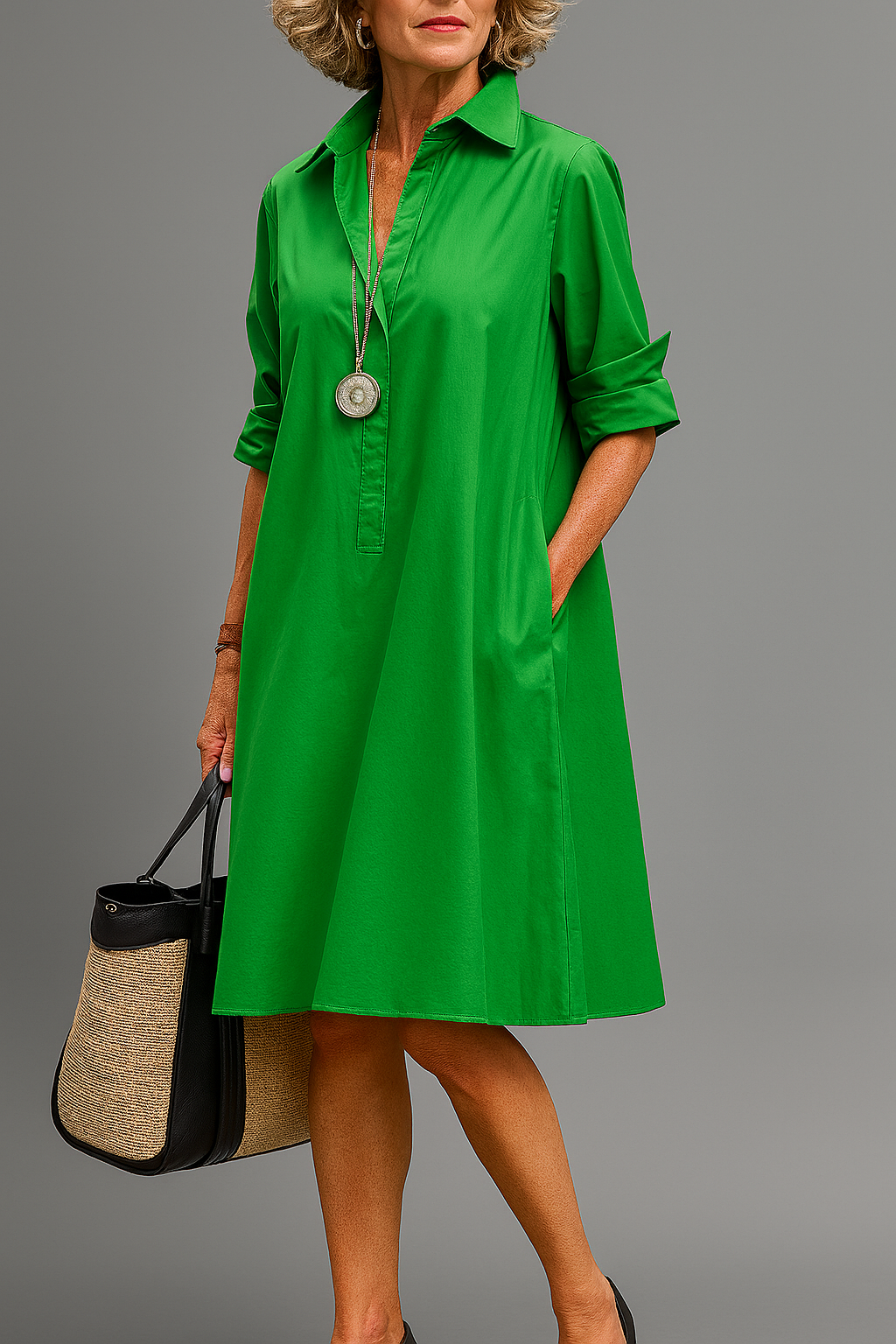 ALVA™ | Elegant Emerald Dress