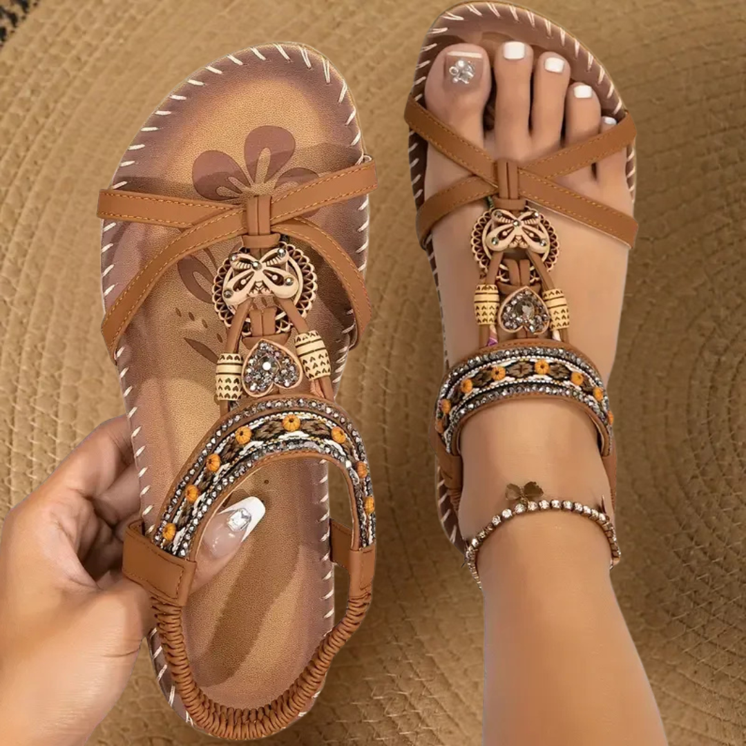 ALVA™ | Aura Beaded Sandals