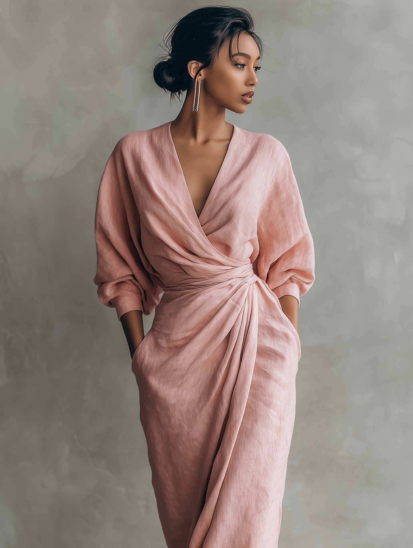 ALVA™ | V-Neck Maxi Dress