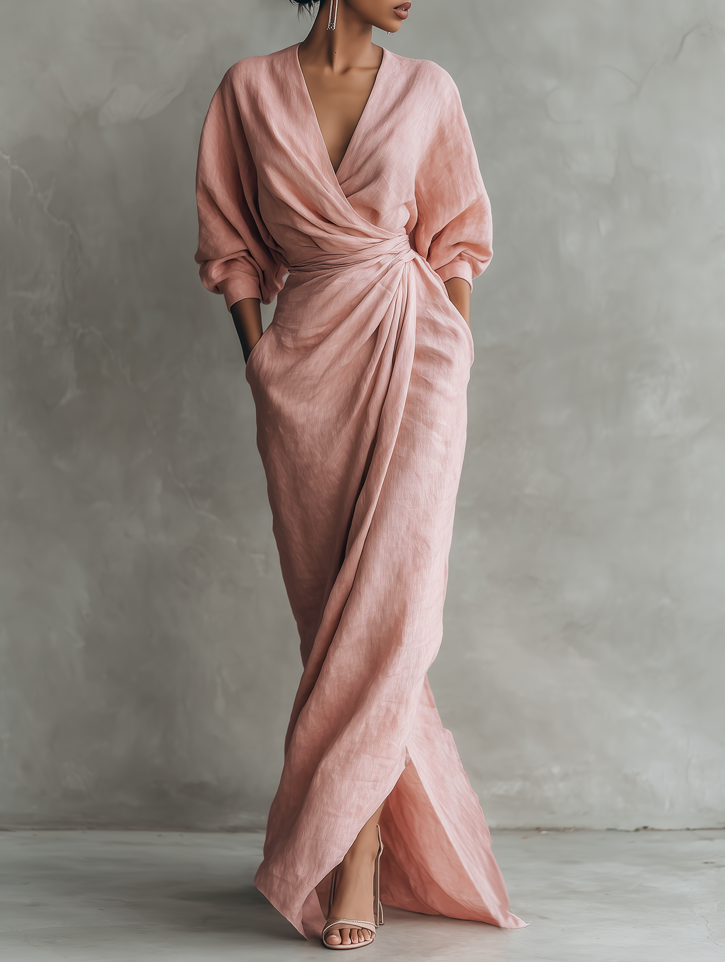 ALVA™ | V-Neck Maxi Dress