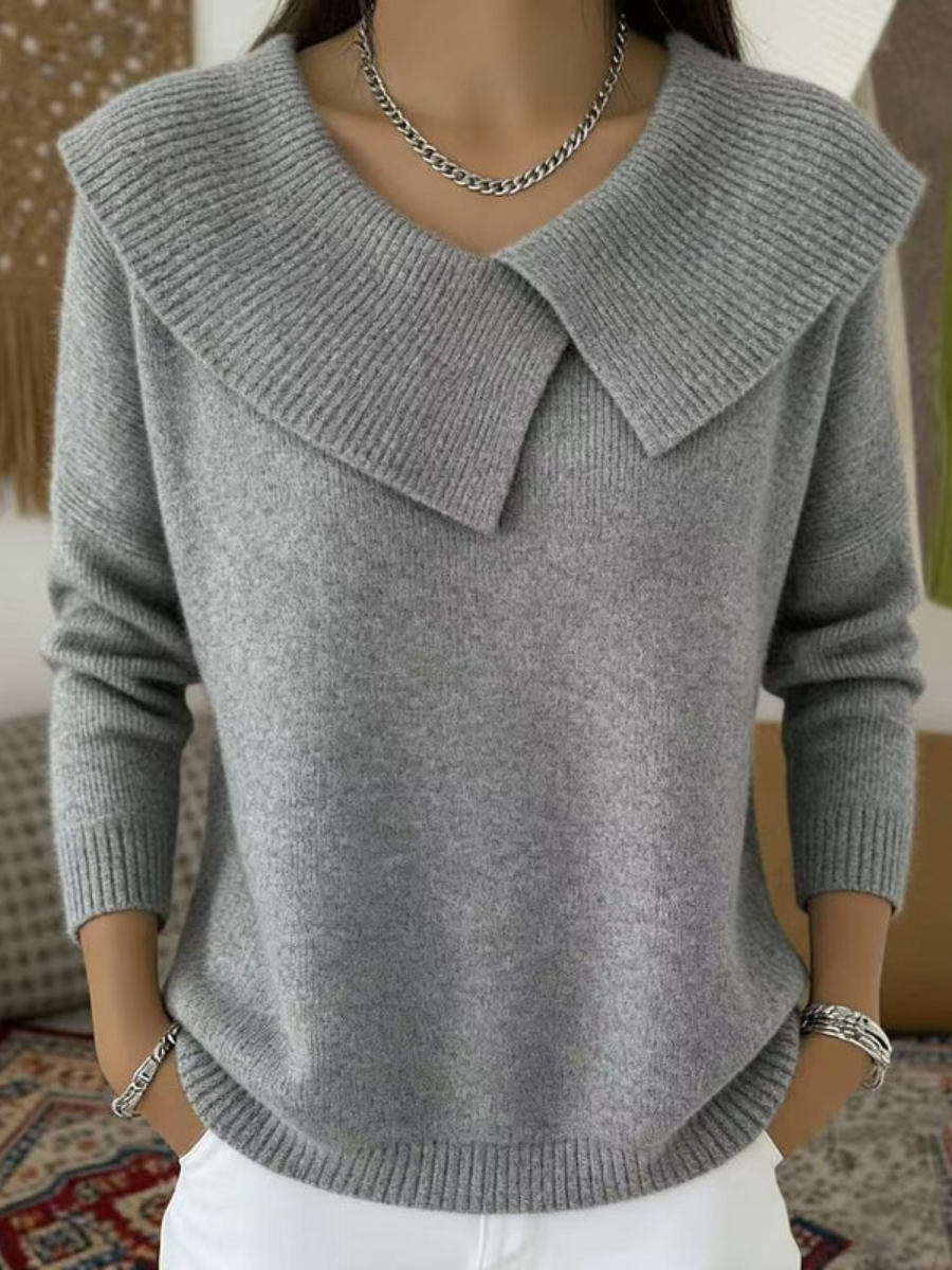 ALVA™ | Sculpted Collar Jumper