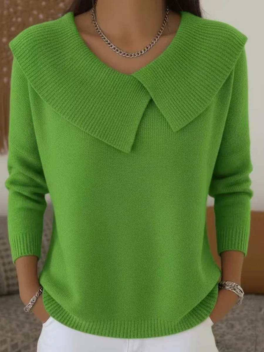 ALVA™ | Sculpted Collar Jumper