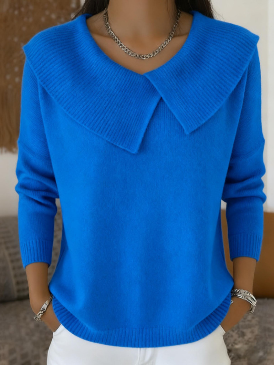 ALVA™ | Sculpted Collar Jumper