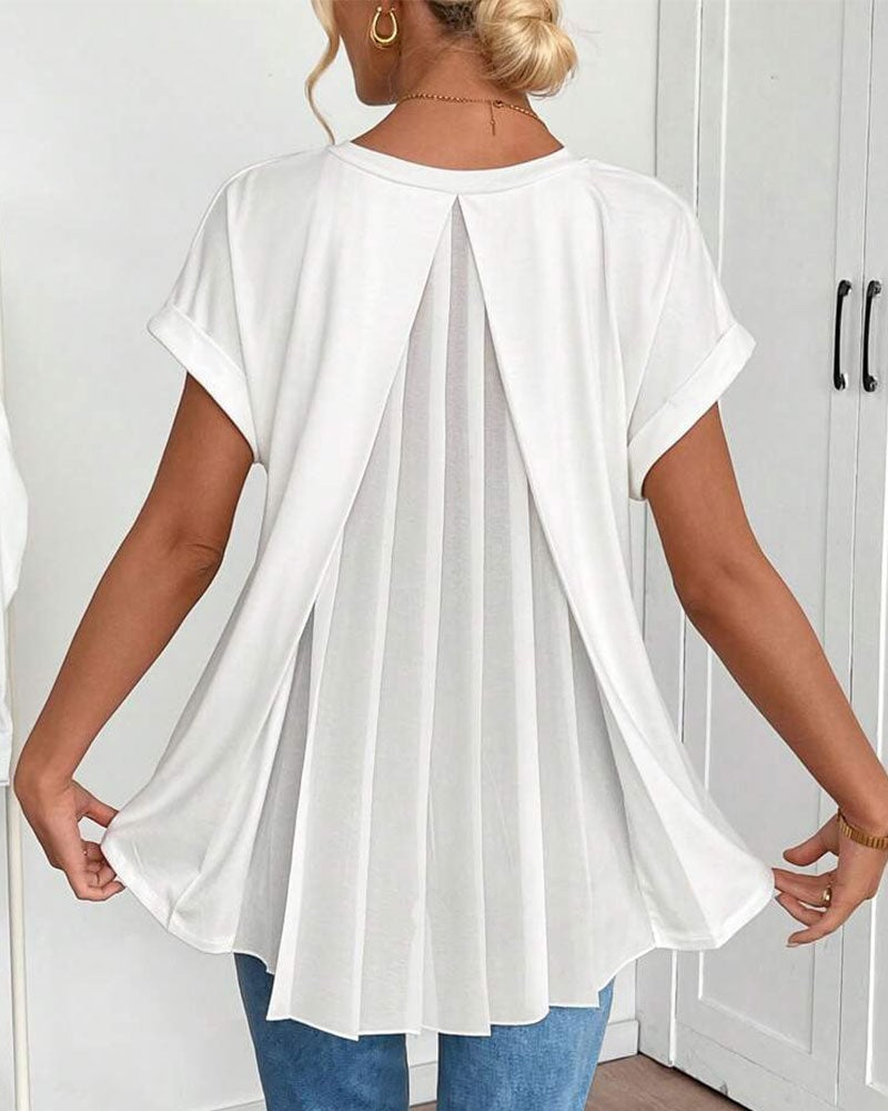 ALVA™ | Pleated Chiffon Top