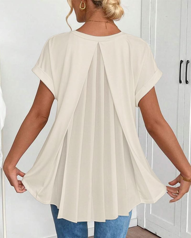 ALVA™ | Pleated Chiffon Top