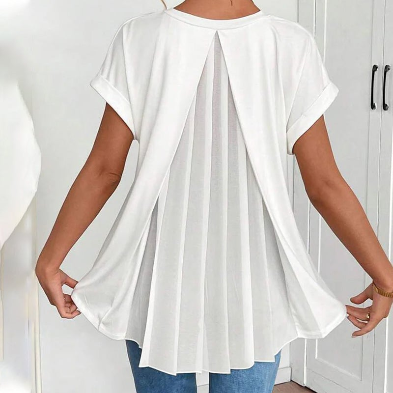 ALVA™ | Pleated Chiffon Top
