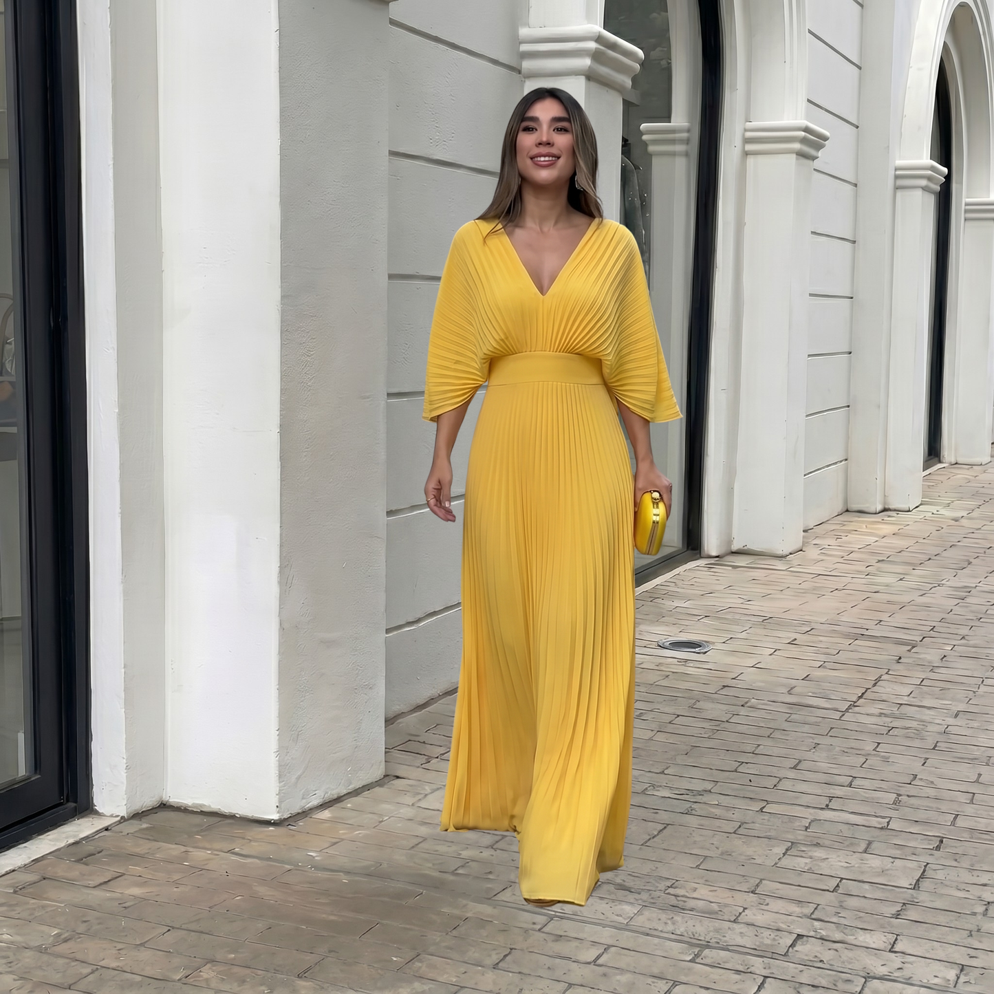 ALVA™ | Elegant Pleated Dress