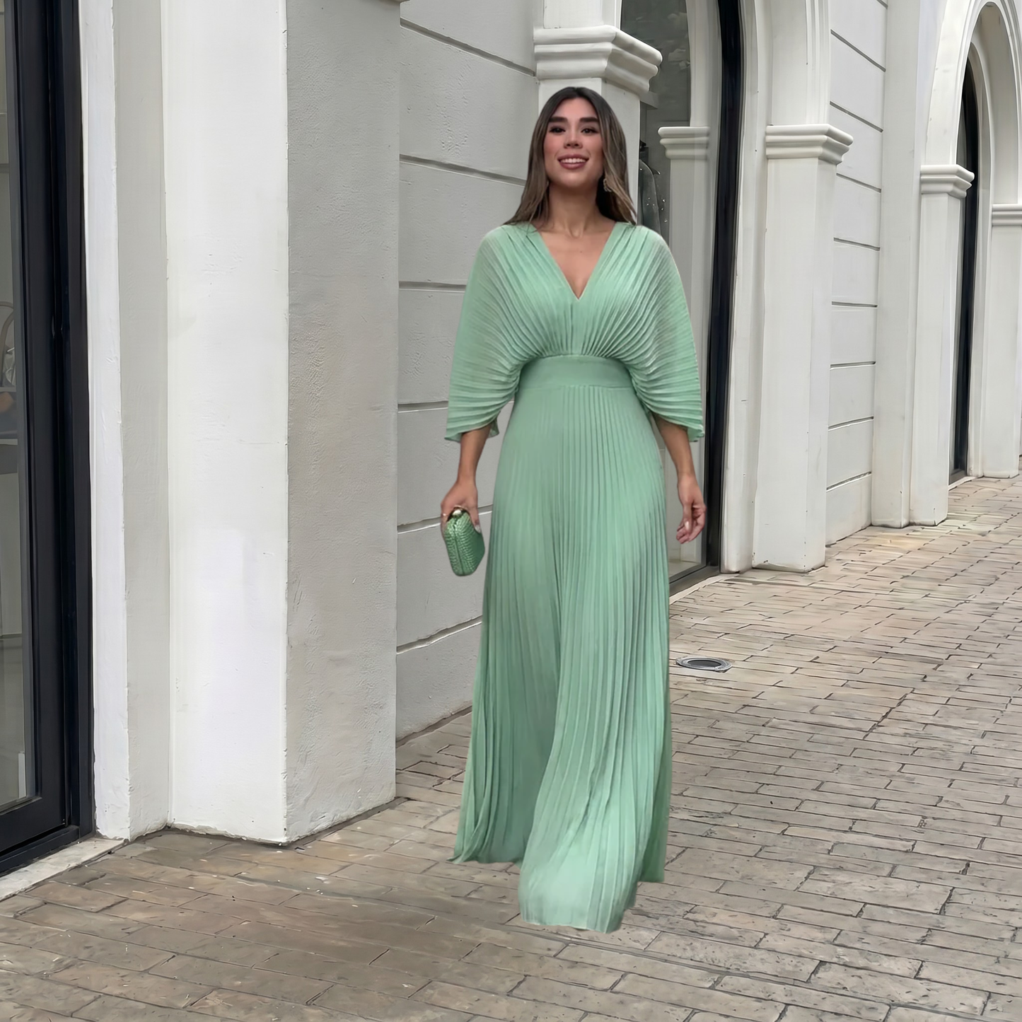 ALVA™ | Elegant Pleated Dress