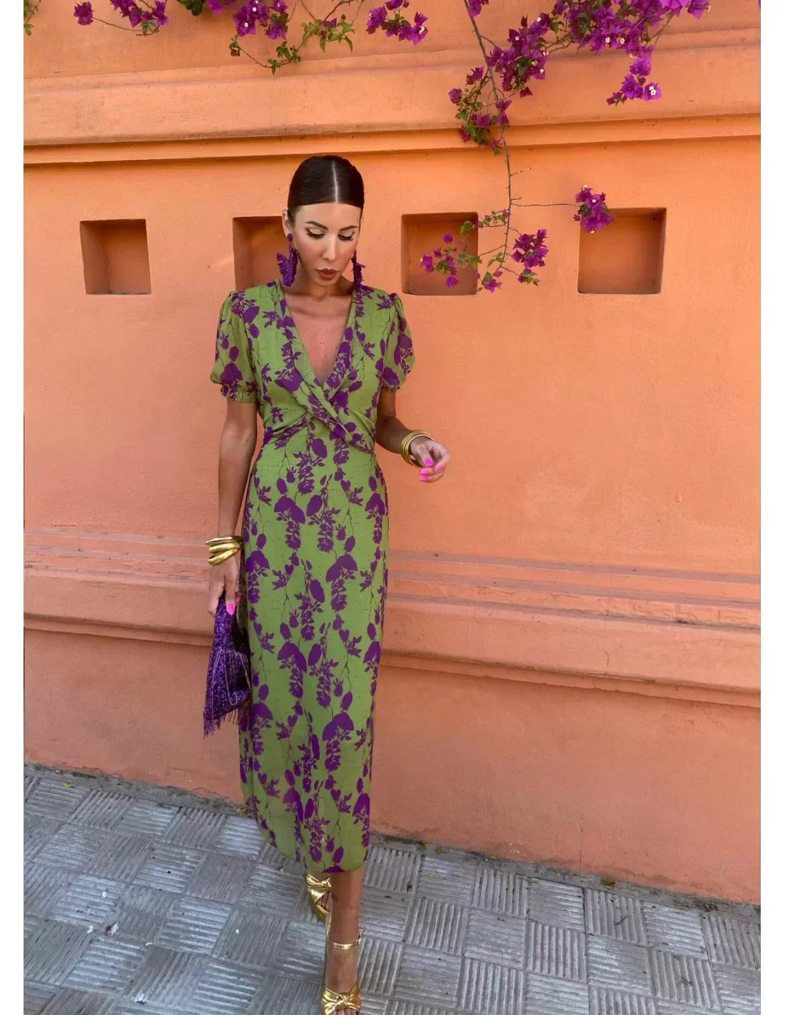 ALVA | Emerald Bloom Dress