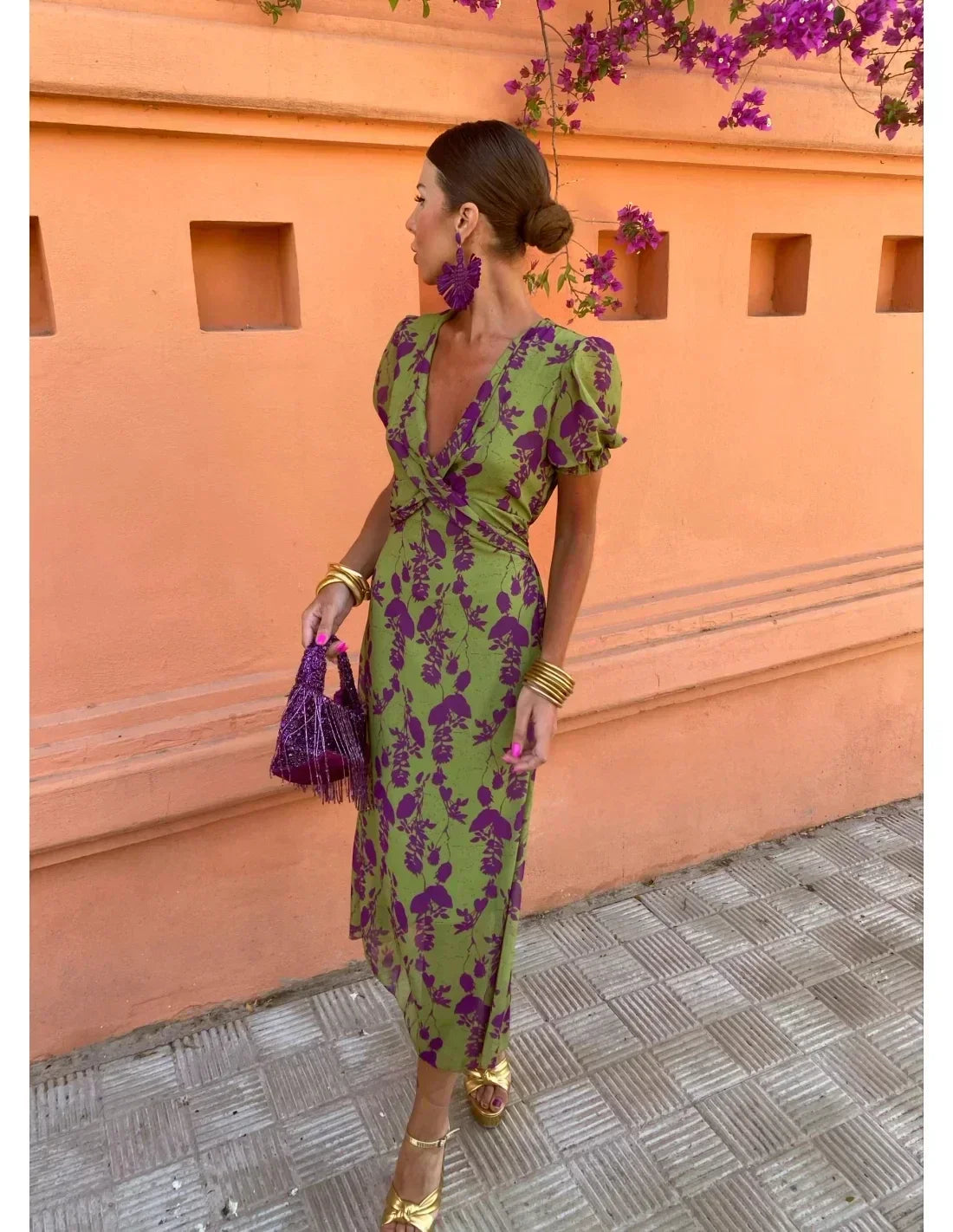 ALVA | Emerald Bloom Dress