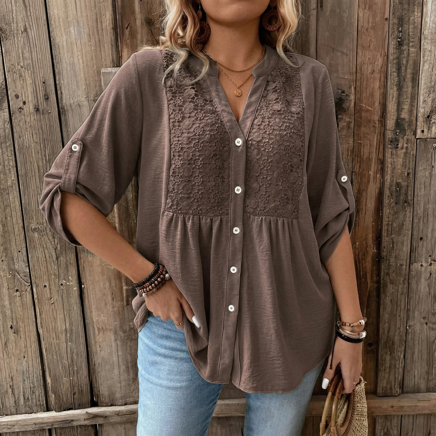 ALVA | V-Neck Blouse