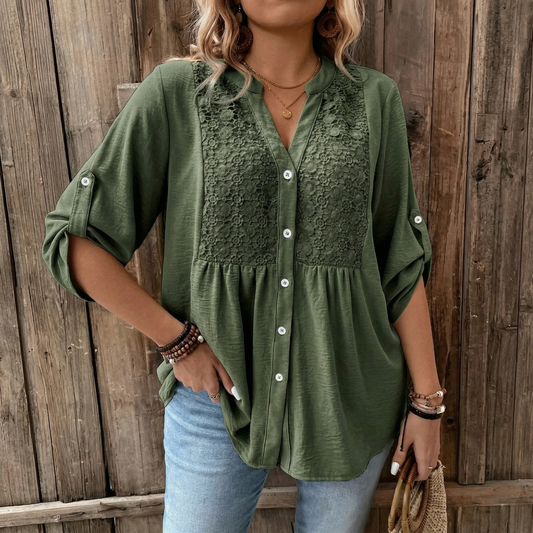 ALVA | V-Neck Blouse