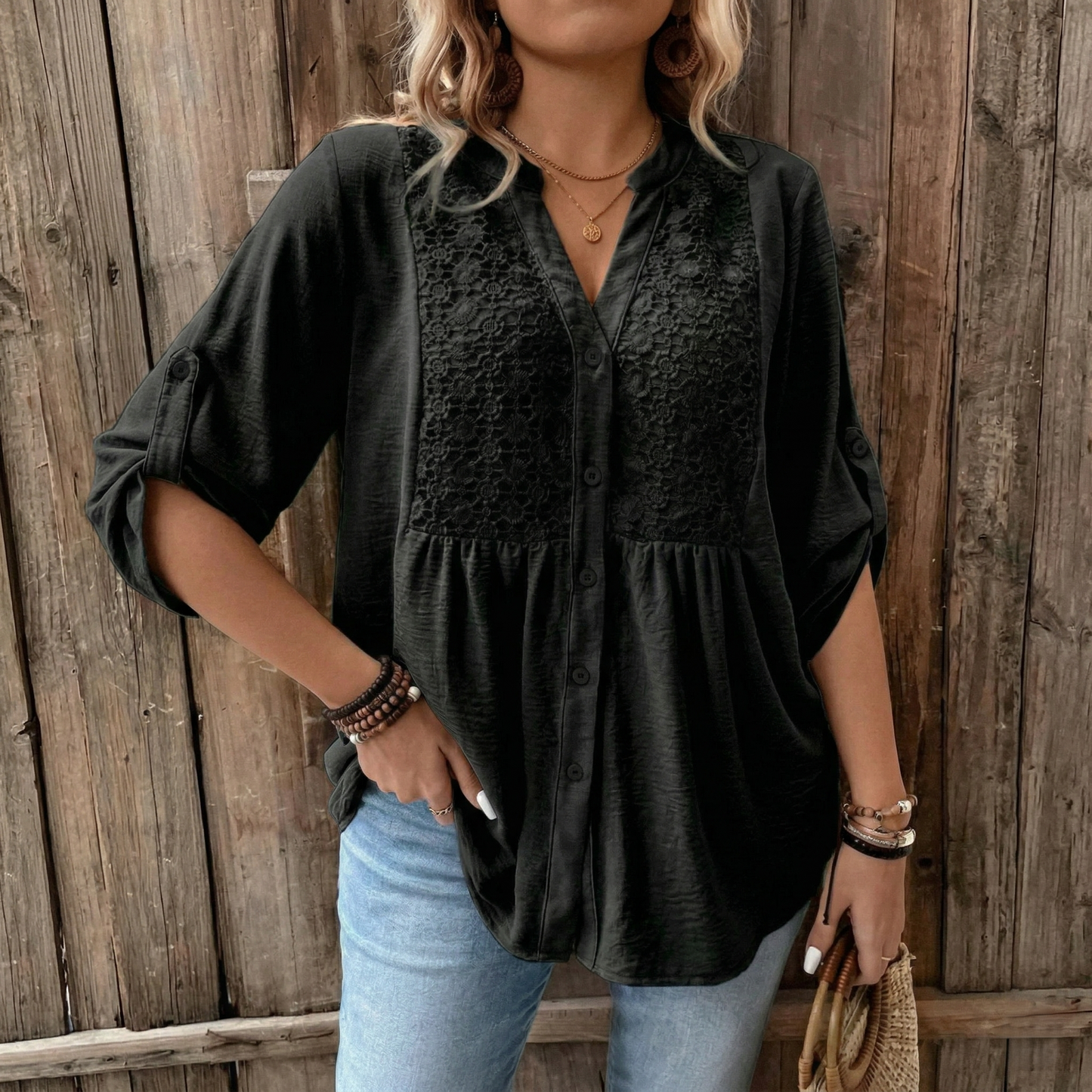 ALVA | V-Neck Blouse
