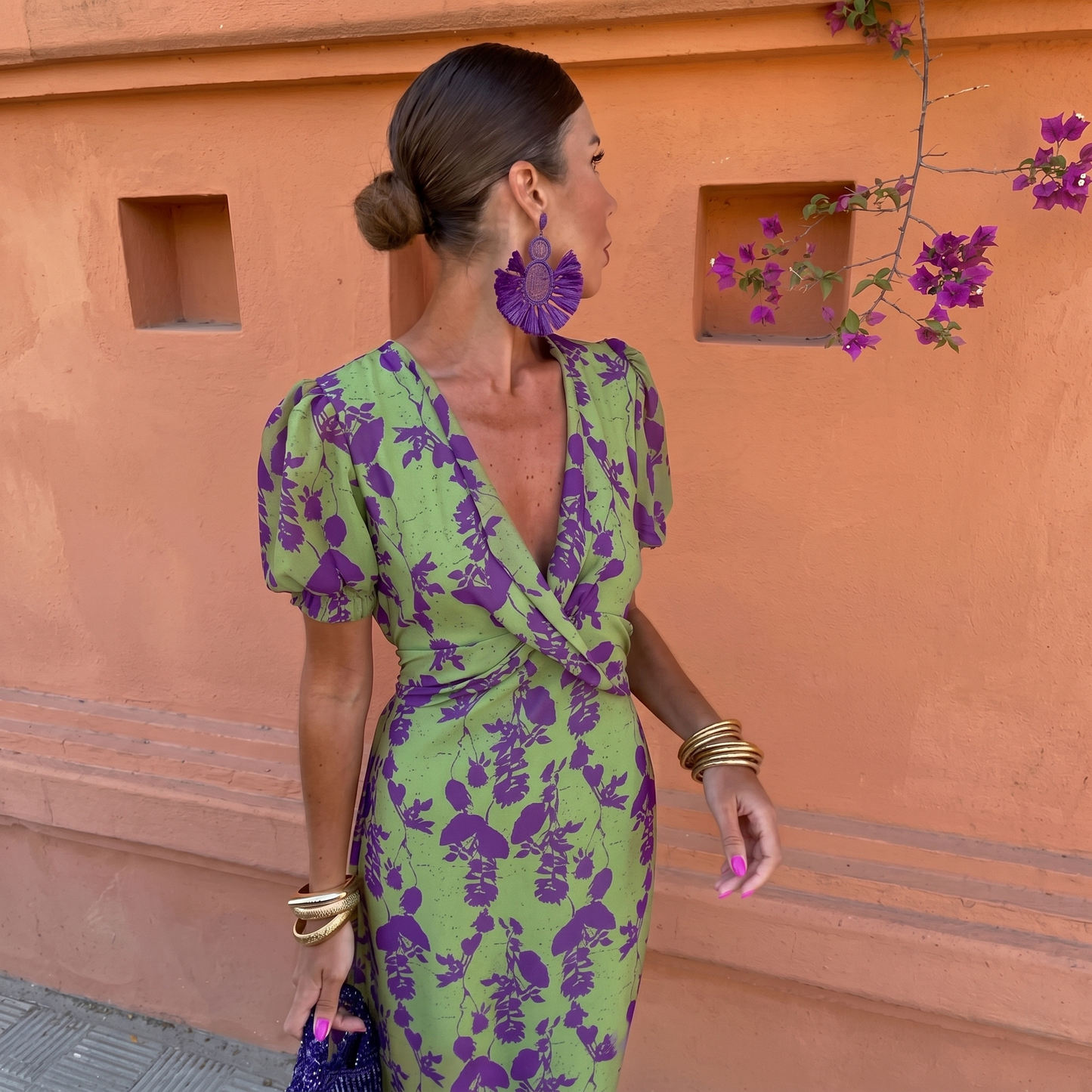 ALVA | Emerald Bloom Dress