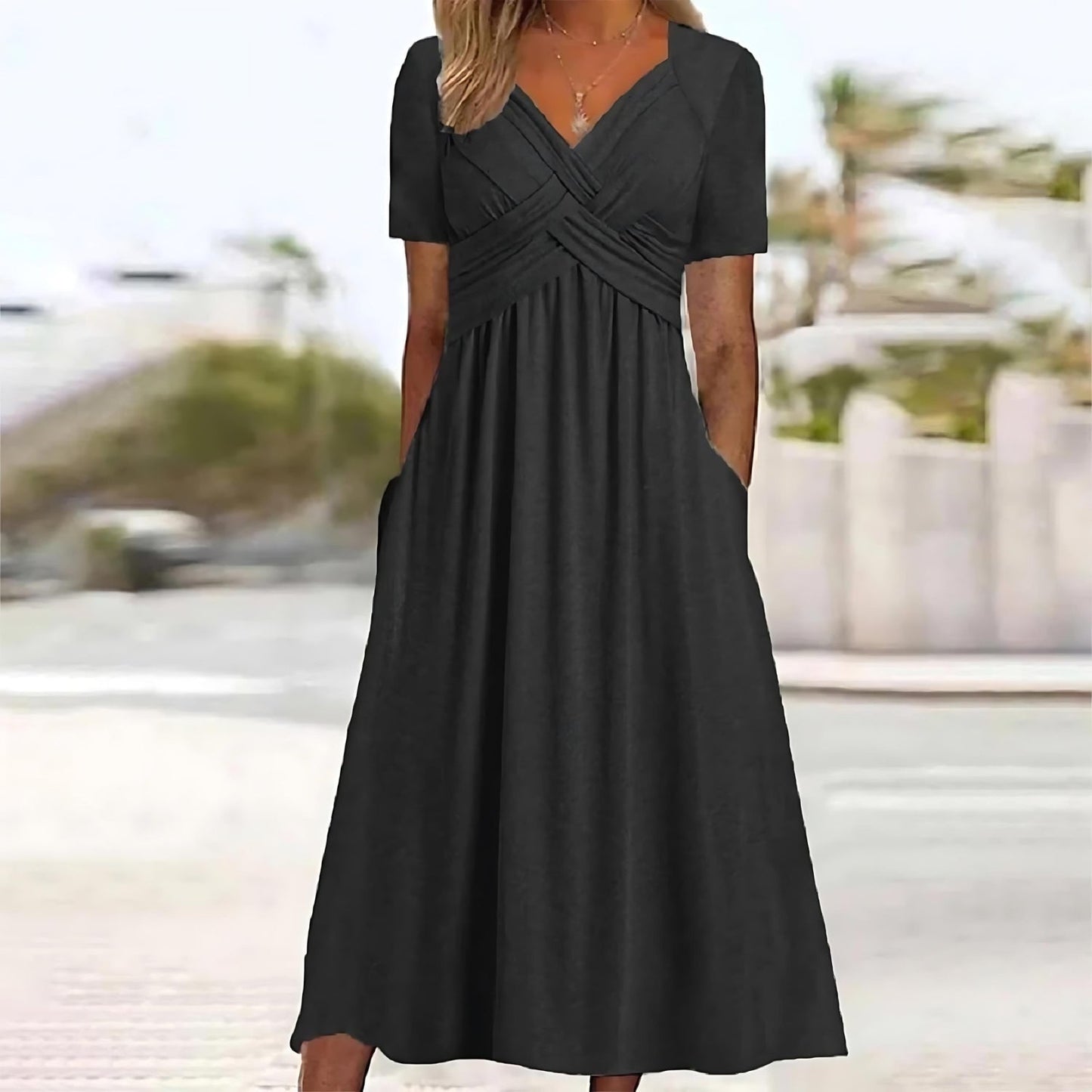 ALVA™ | Elegant Midi Dress