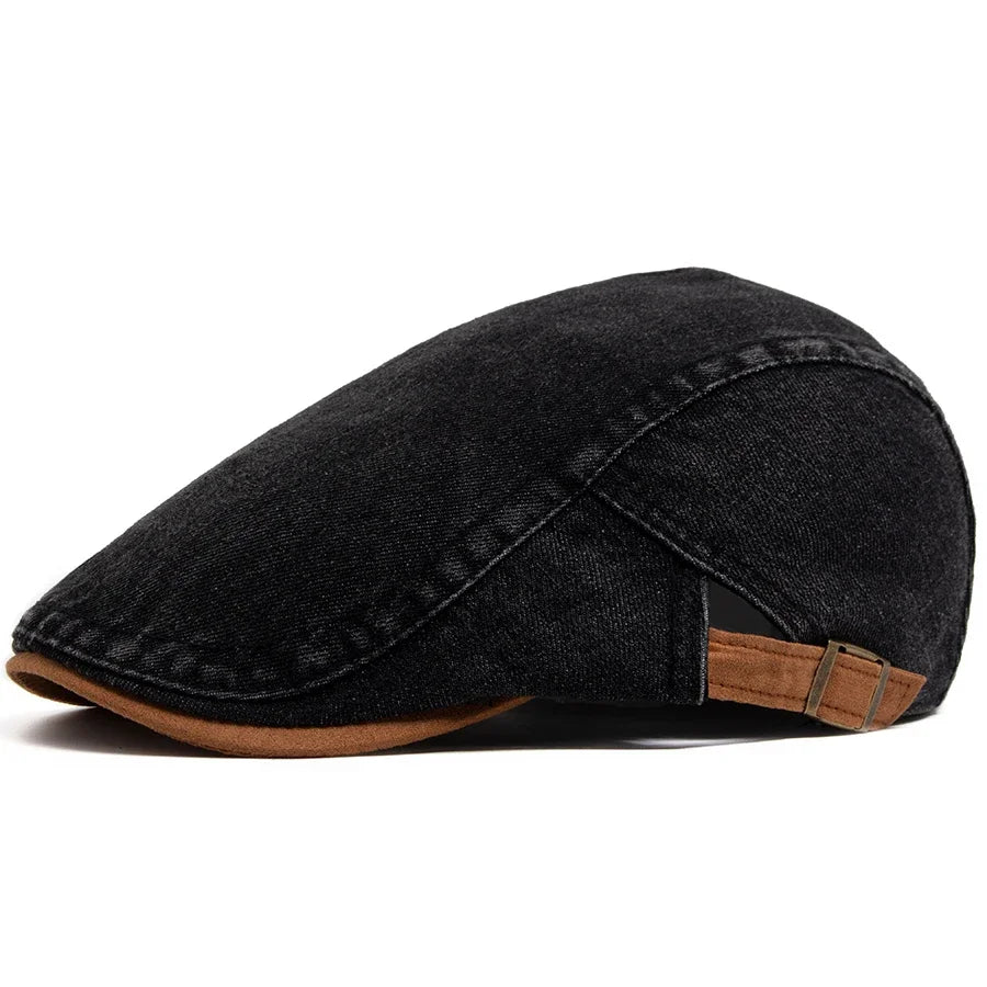 Silvan | Premium Denim Flat Cap