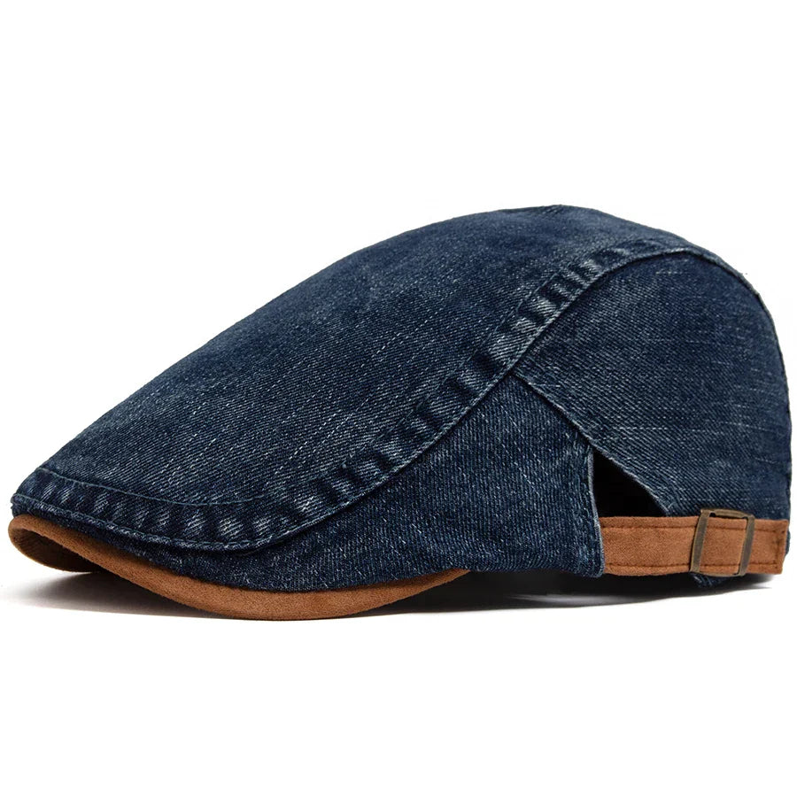 Silvan | Premium Denim Flat Cap
