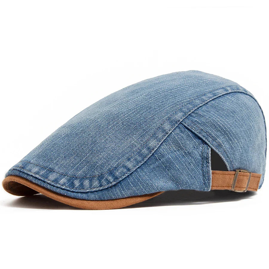 Silvan | Premium Denim Flat Cap