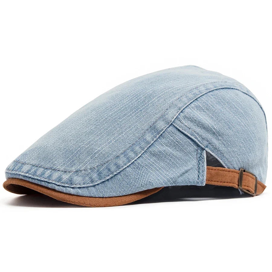 Silvan | Premium Denim Flat Cap