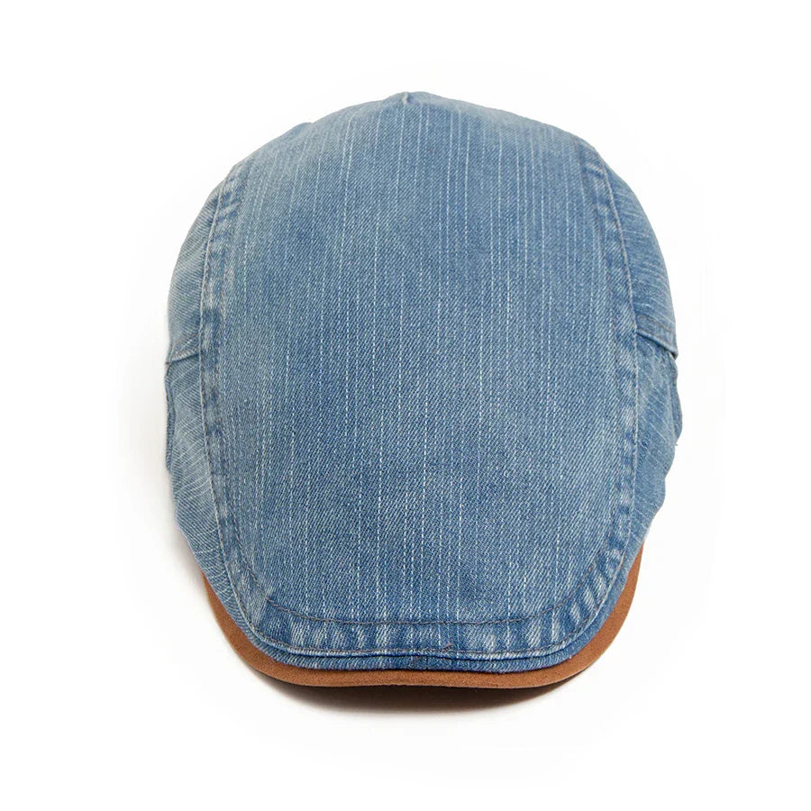 Silvan | Premium Denim Flat Cap