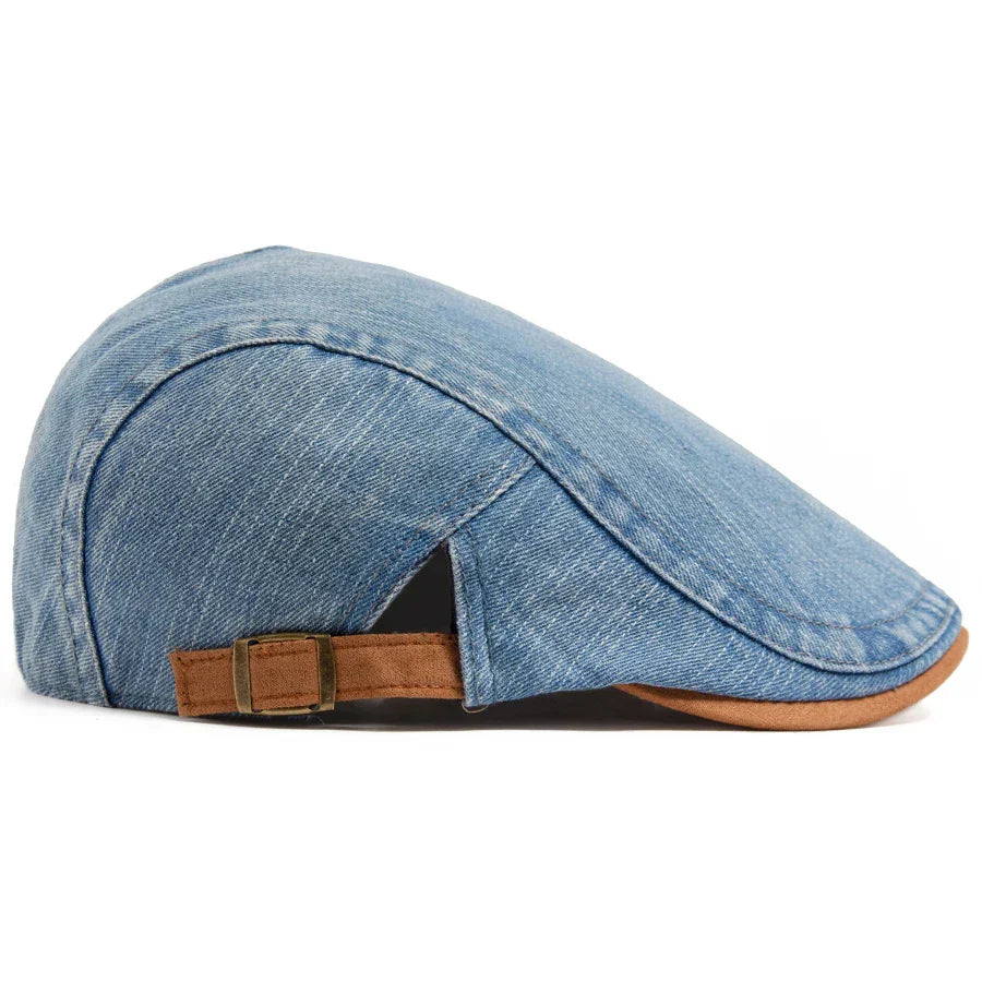 Silvan | Premium Denim Flat Cap