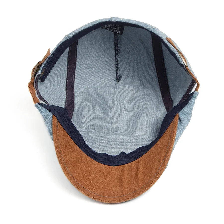 Silvan | Premium Denim Flat Cap