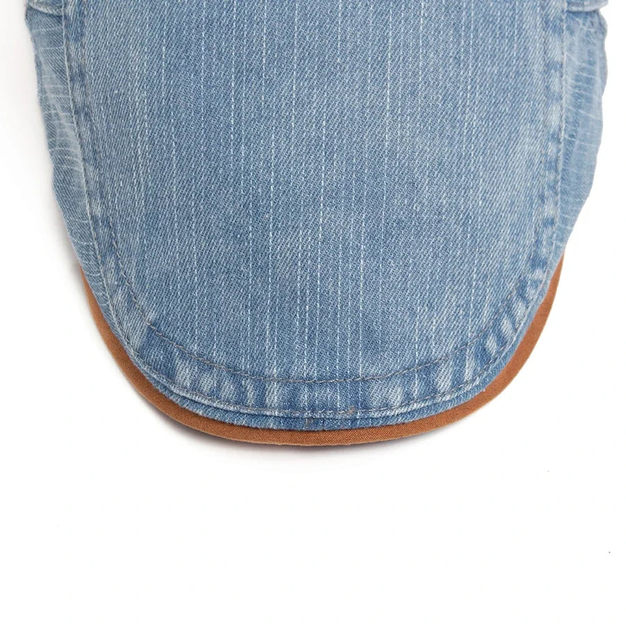 Silvan | Premium Denim Flat Cap