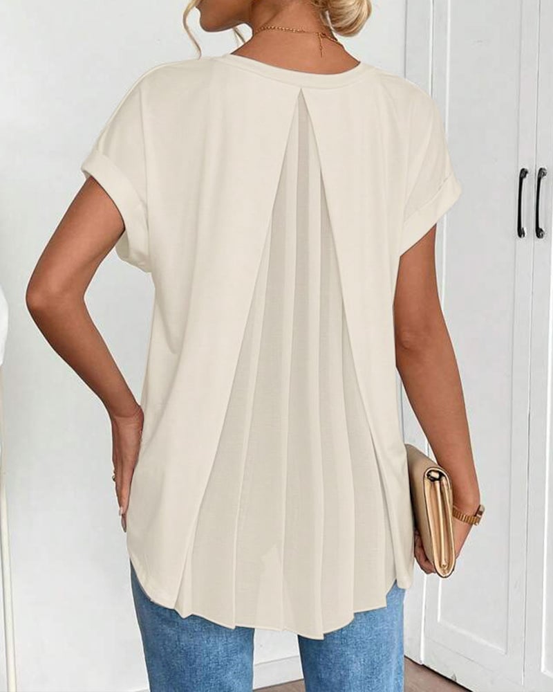 ALVA™ | Pleated Chiffon Top